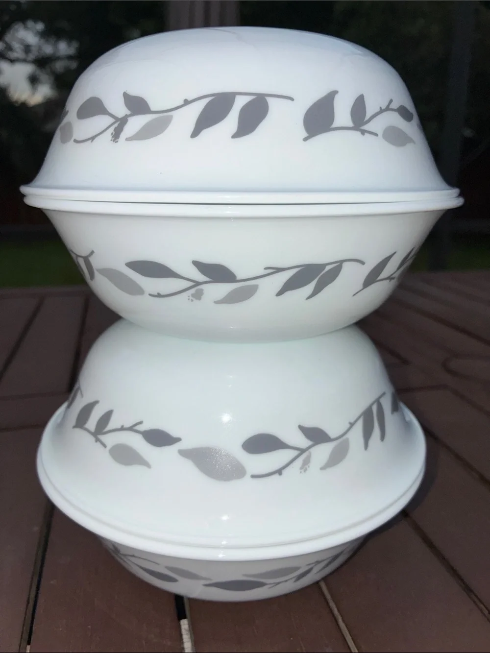Corelle Misty Leaves Cereal Bowls Set of 4